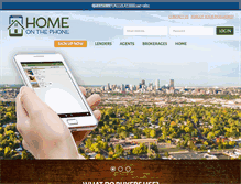 Tablet Screenshot of homeonthephone.com